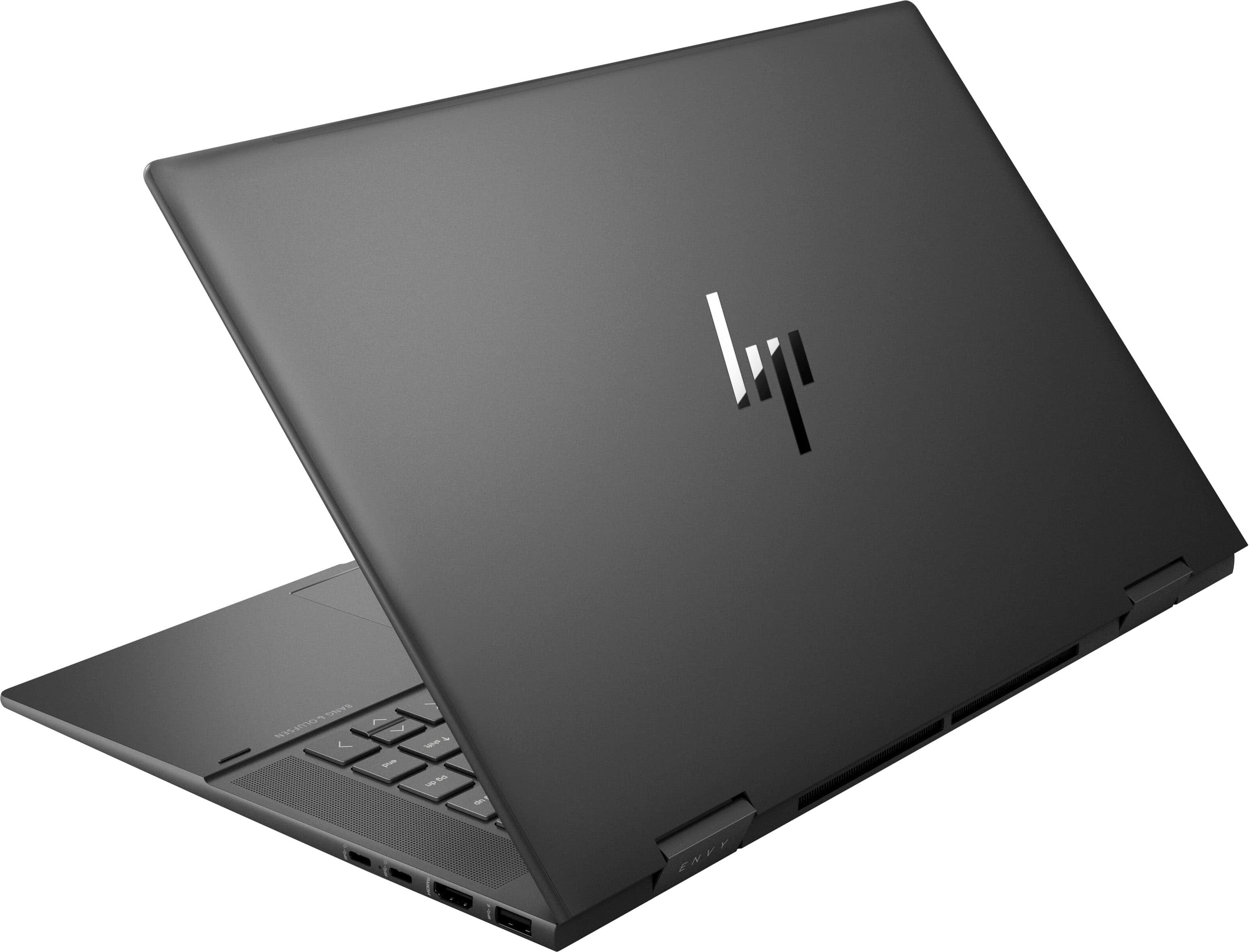 Alt View 4. HP - Envy x360 2-in-1 15.6" Touch-Screen Laptop -AMD Ryzen 7 5825U - 12GB Memory - 512GB SSD - Nightfall Black.