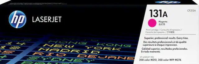 Front. HP - 131A Toner Cartridge - Magenta.