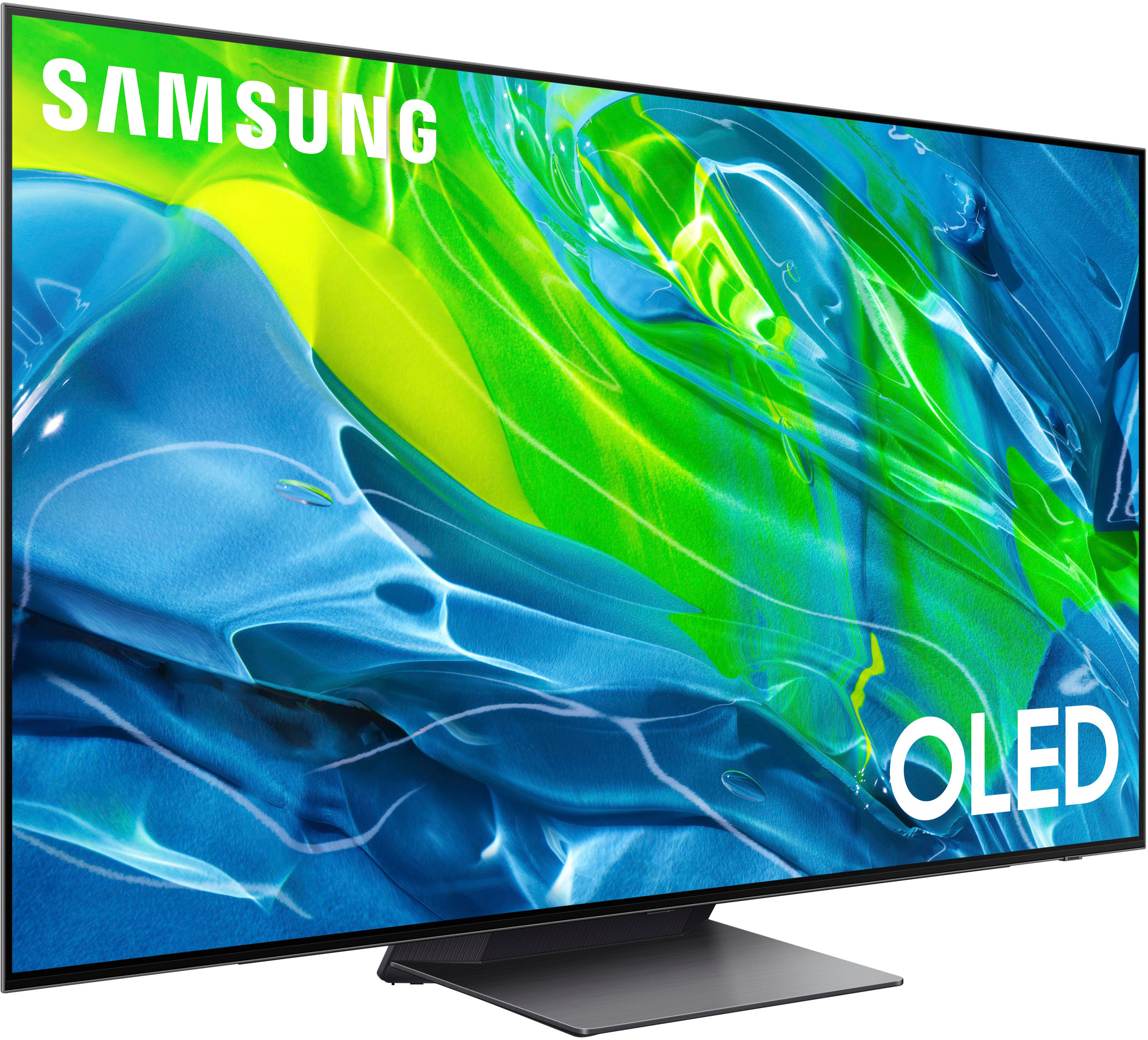 Left View: Samsung - 55” Class Q80B QLED 4K Smart Tizen TV