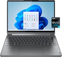 Lenovo - Yoga 9i 14" 4K OLED Touch 2-in-1 Laptop with Pen - Intel Evo Platform - Core i7-1260P - 16GB Memory - 1TB SSD - Storm Grey - Front_Zoom
