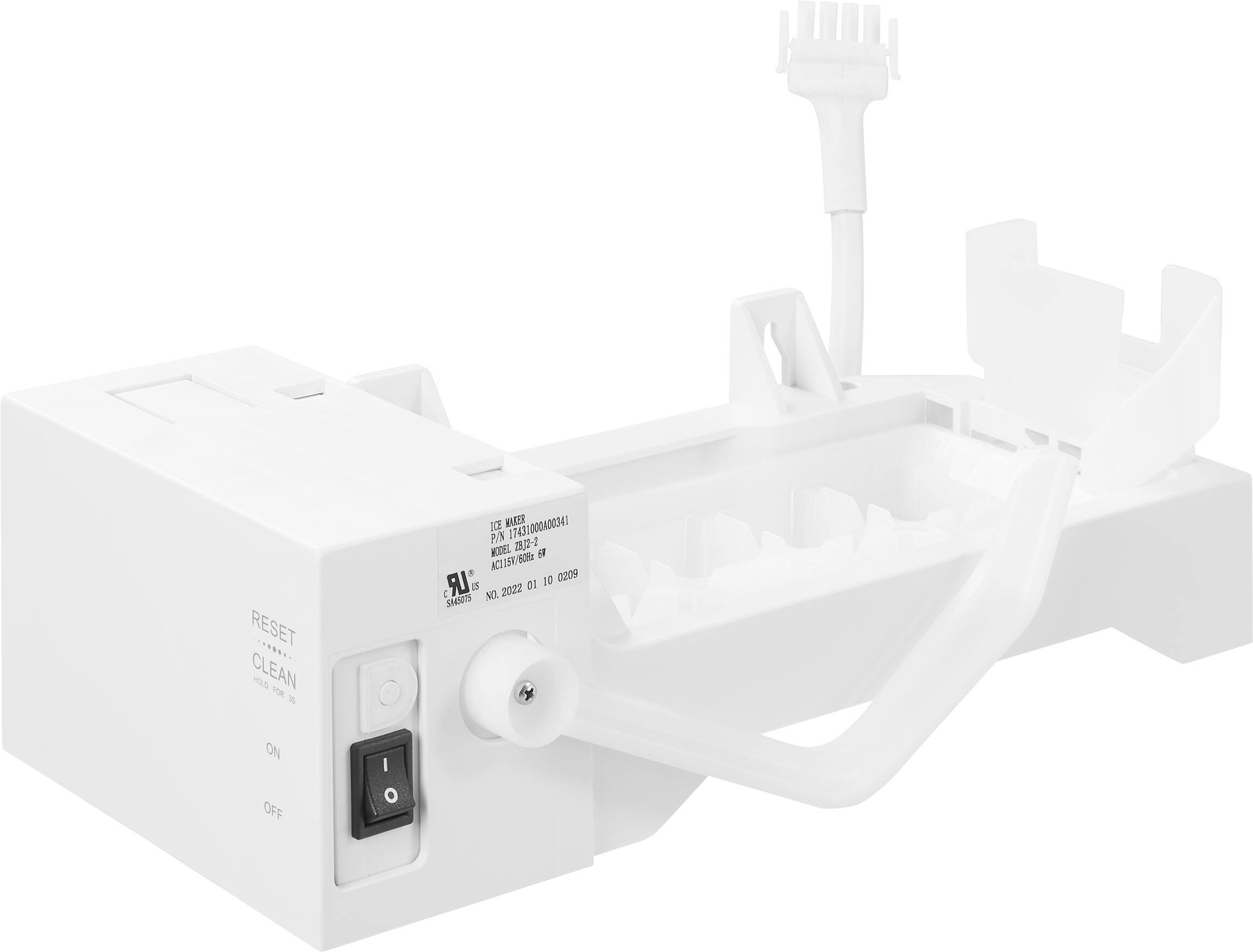 Angle. Insignia™ - Ice Maker Kit for Select Insignia Top Freezers - White.