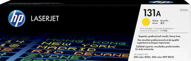 Front. HP - 131A Toner Cartridge - Yellow.