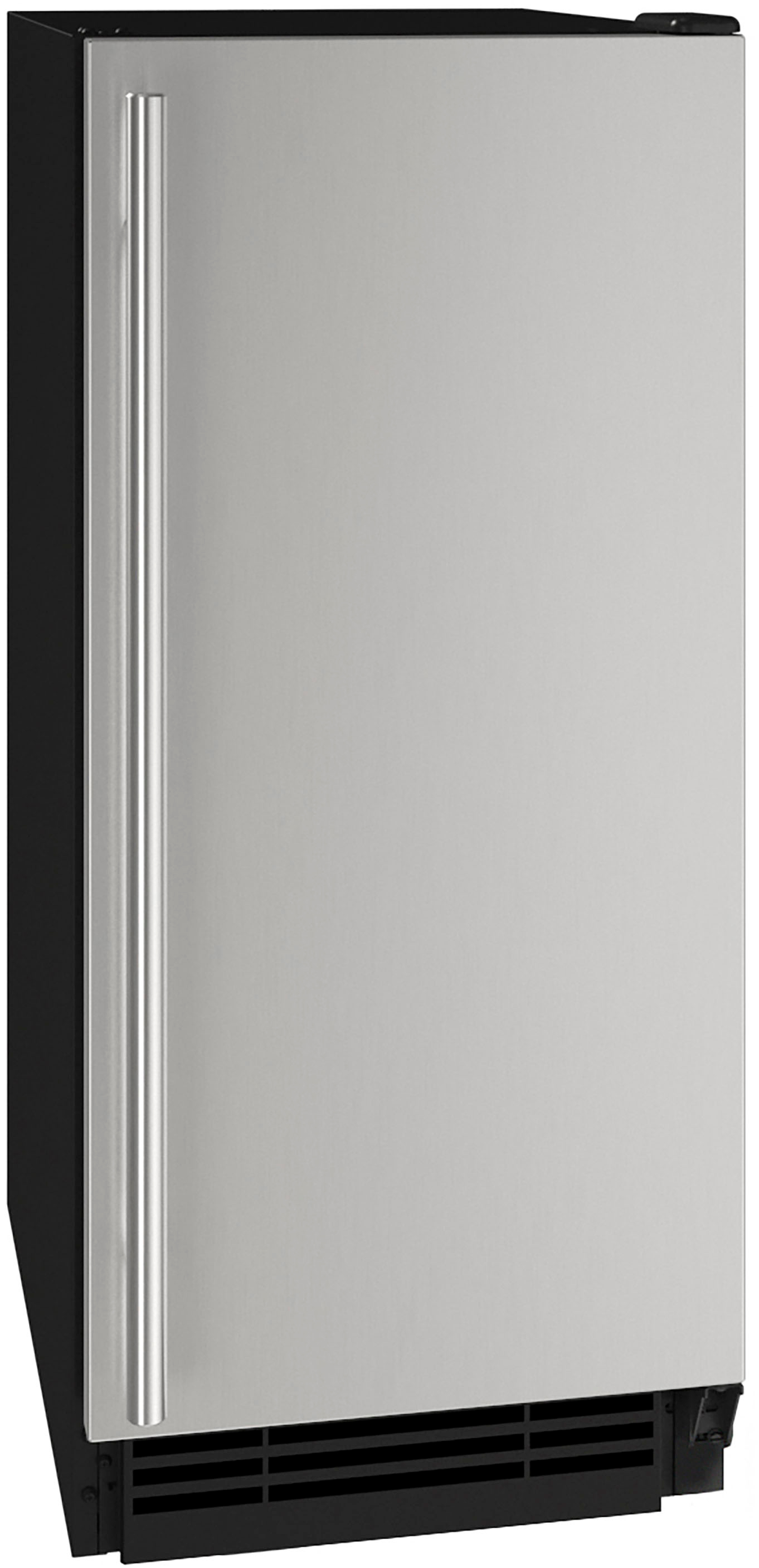 Angle View: U-Line - 15" 25-Lb Freestanding Icemaker - Stainless Steel