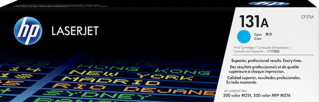 Front. HP - 131A Toner Cartridge - Cyan.