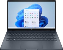 HP - Pavilion - 2-in-1 14" FHD Laptop - Intel Core i3 - 8GB Memory - 256GB SSD - Space Blue - Front_Zoom