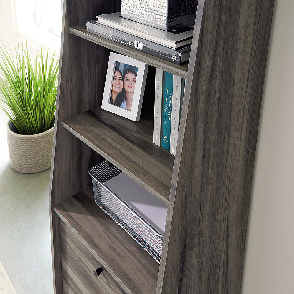 Left View: Sonax - 4-Shelf Bookcase - White