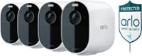 Front. Arlo - Essential Spotlight 4-Camera Indoor/Outdoor Wireless 1080p Surveillance System - White.