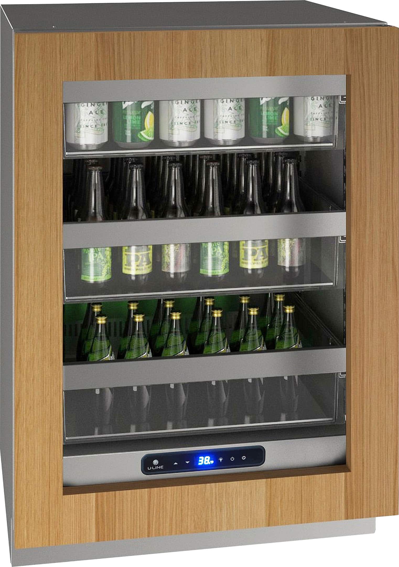 Angle. U-Line - 5 Class 5.2 Cu. Ft. Compact Refrigerator - Custom Panel Ready.