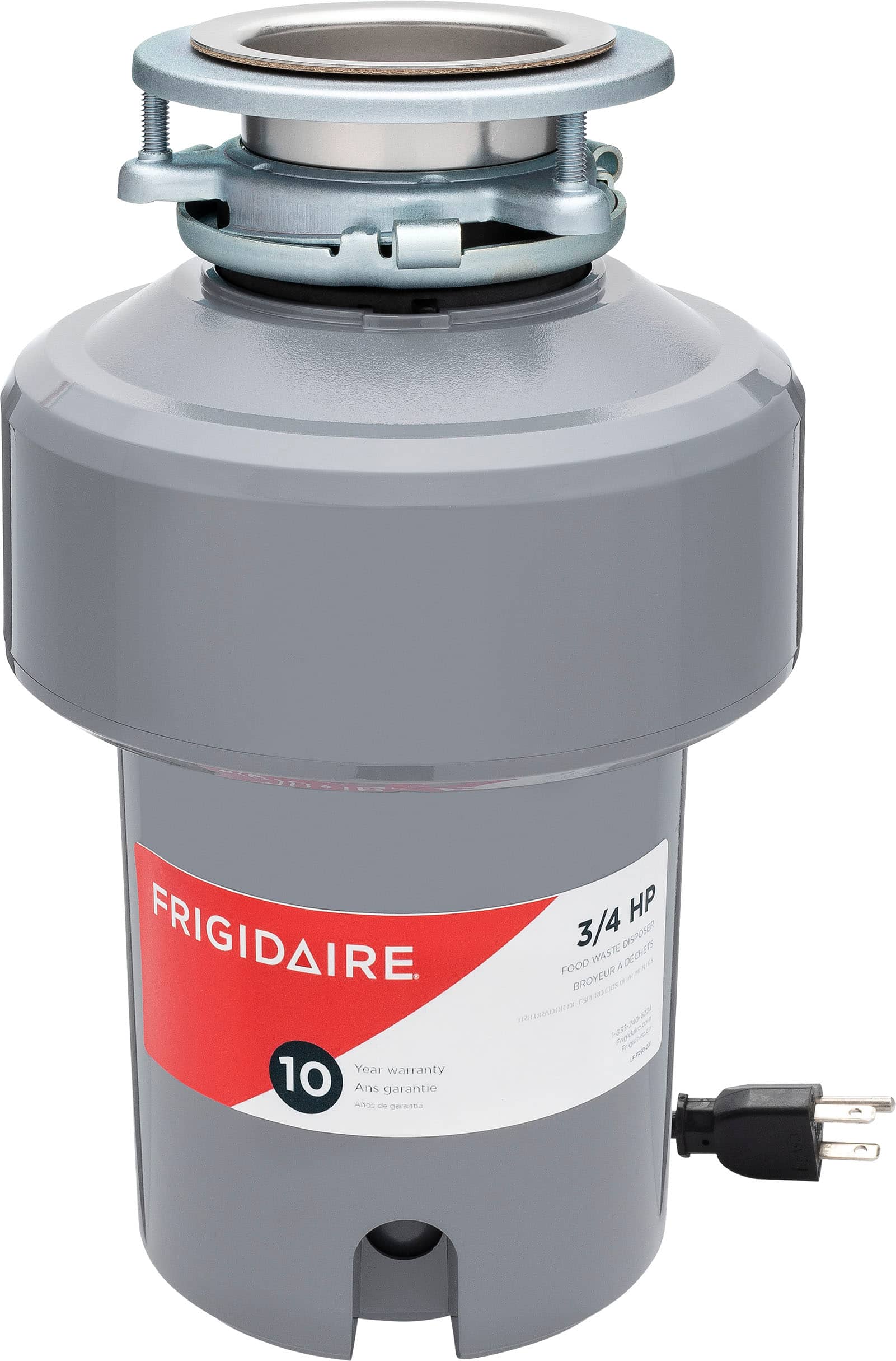 Front. Frigidaire - Frigidaire 3/4HP Corded Garbage Disposal - Gray.