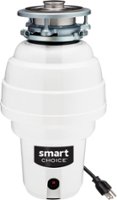 Smart Choice 1.25HP Corded Garbage Disposal - White - Front_Zoom
