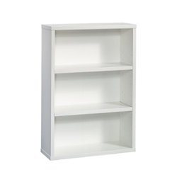 Sauder - 3-Shelf Bookcase - White - Front_Zoom