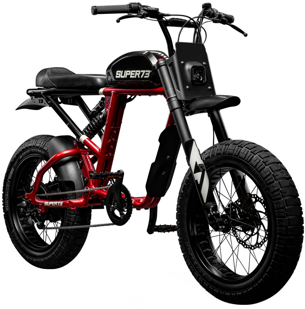 Super73 Electric Motorbike w/ 75+ mile max operating range & 28+ mph max speed Carmine Red FS-V0032 - Best Buy