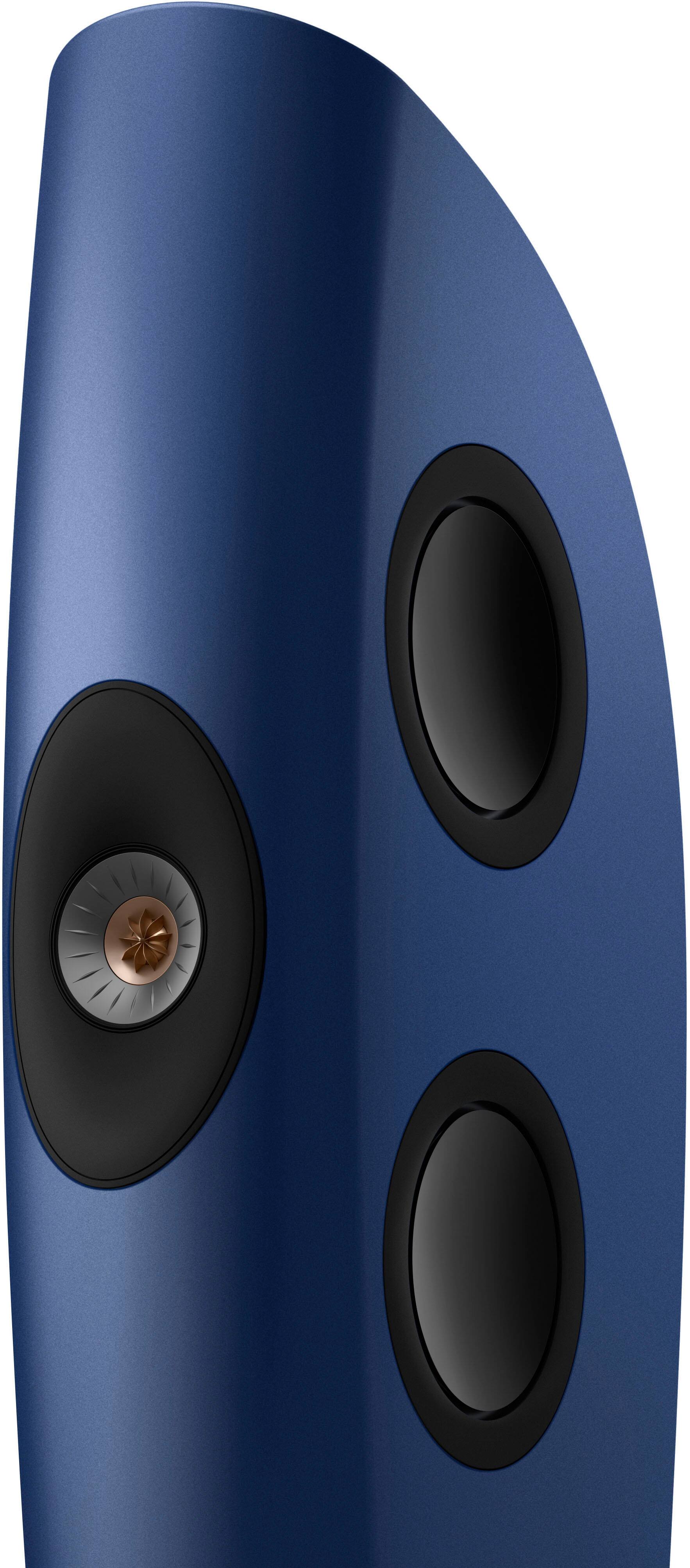 Angle. KEF - KEF BLADE ONE META (EACH) - FROSTED BLUE BRONZE.