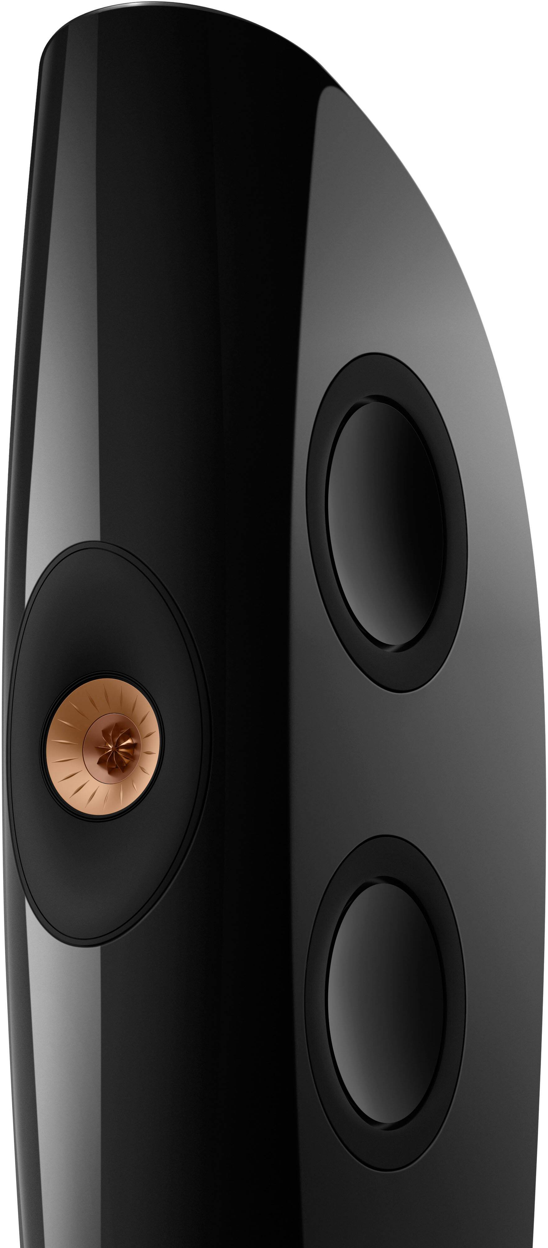 Angle View: KEF BLADE ONE META (EACH) - PIANO BLACK COPPER