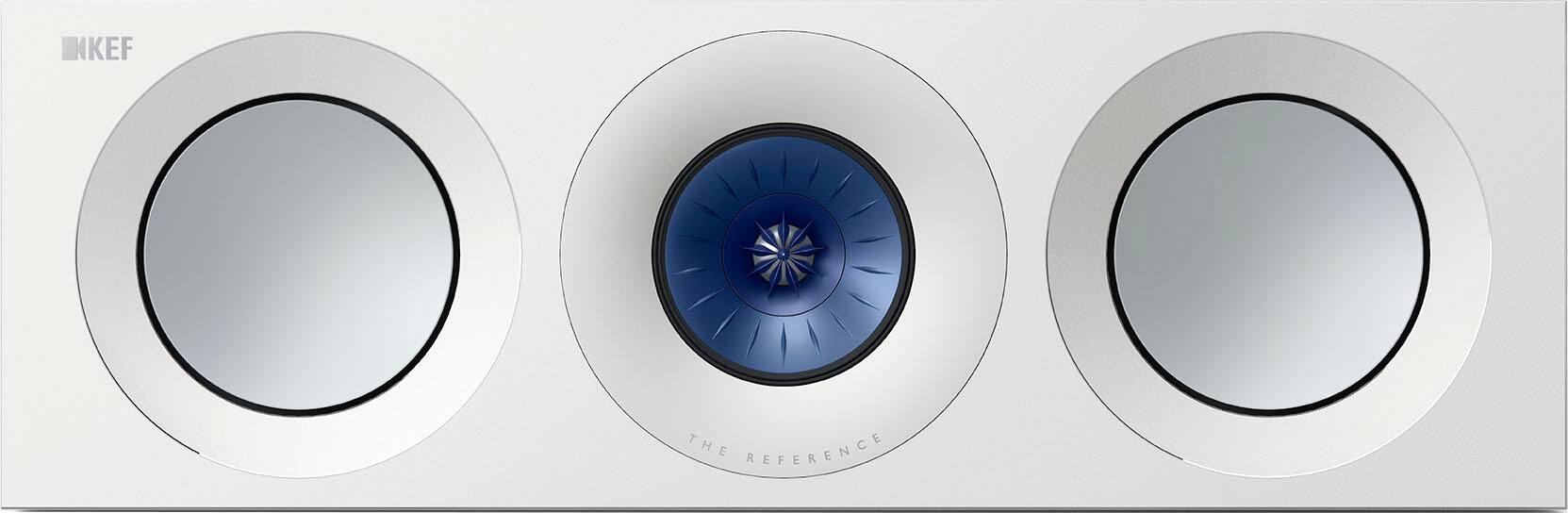 Front. KEF - KEF REFERENCE TWO META CENTER SPEAKER (EACH) - WHITE BLUE.