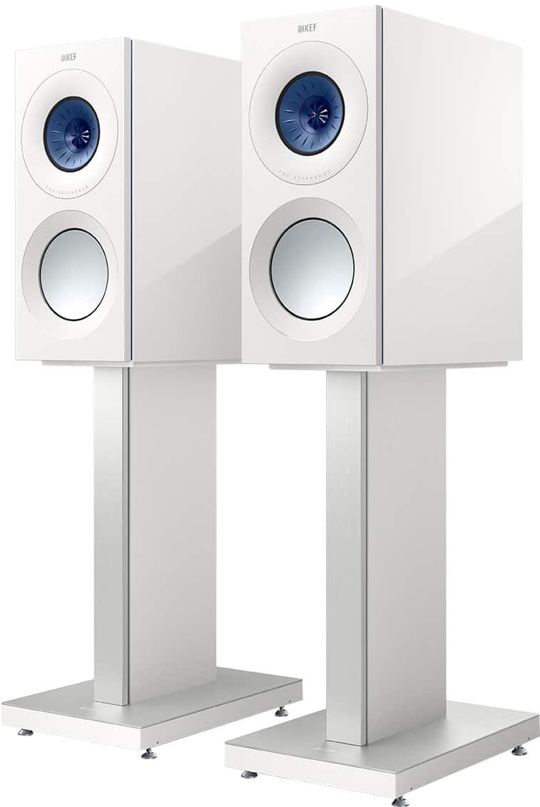 Angle. KEF - KEF REFERENCE ONE META BOOKSHLEF SPEAKER (EACH) - WHITE BLUE.