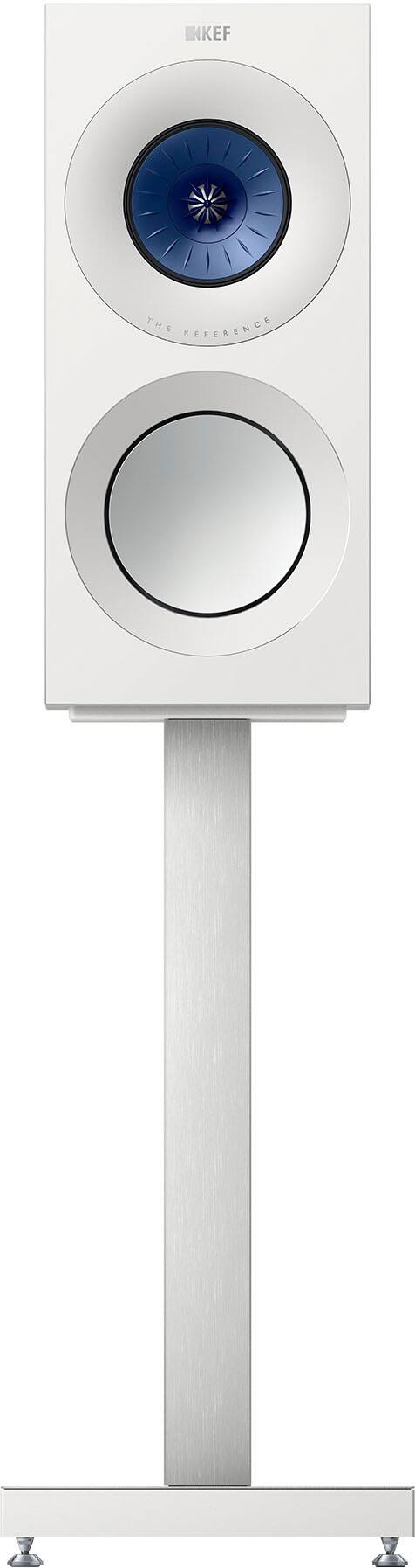 Front. KEF - KEF REFERENCE ONE META BOOKSHLEF SPEAKER (EACH) - WHITE BLUE.