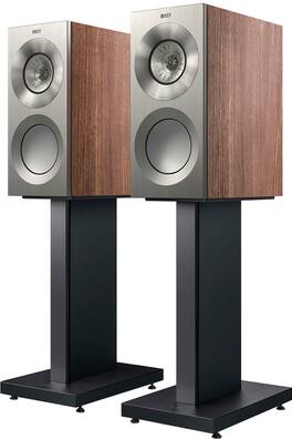 KEF - REFERENCE ONE META 3 WAY BOOKSHELF SPEAKER (EACH) - SILVER SATIN WALNUT