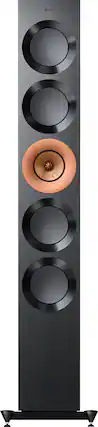 Front. KEF - KEF REFERENCE FIVE META FLOORSTANDING SPEAKER (Each) - BLACK COPPER.