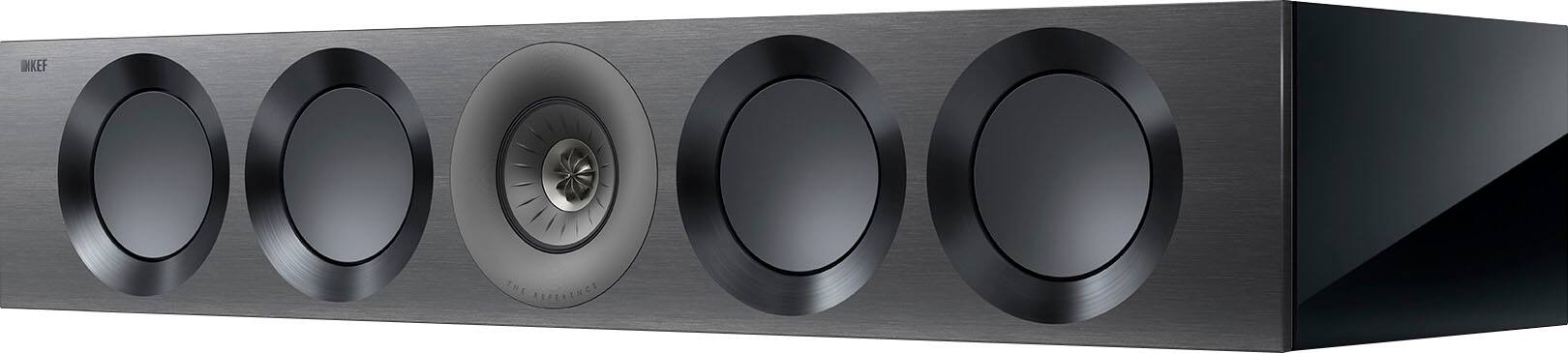 Angle. KEF - KEF REFERENCE FOUR META CENTER SPEAKER (Each) - BLACK GREY.