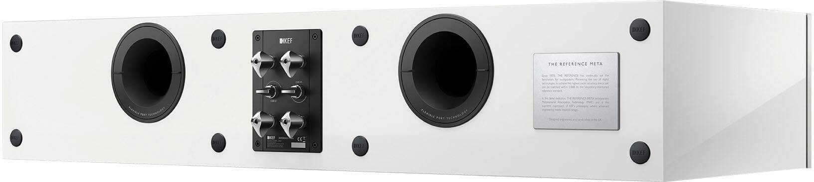 Back. KEF - KEF REFERENCE FOUR META CENTER SPEAKER (Each) - WHITE.