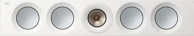Front. KEF - KEF REFERENCE FOUR META CENTER SPEAKER (Each) - WHITE.