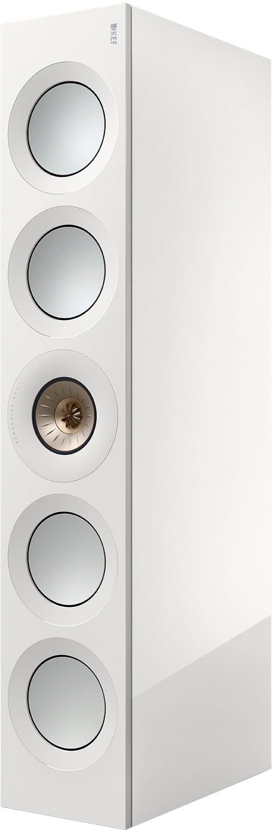 Left View: KEF REFERENCE META - WHITE BLUE