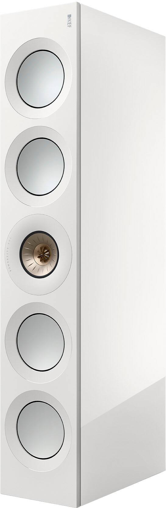 Left. KEF - KEF REFERENCE FOUR META CENTER SPEAKER (Each) - WHITE.