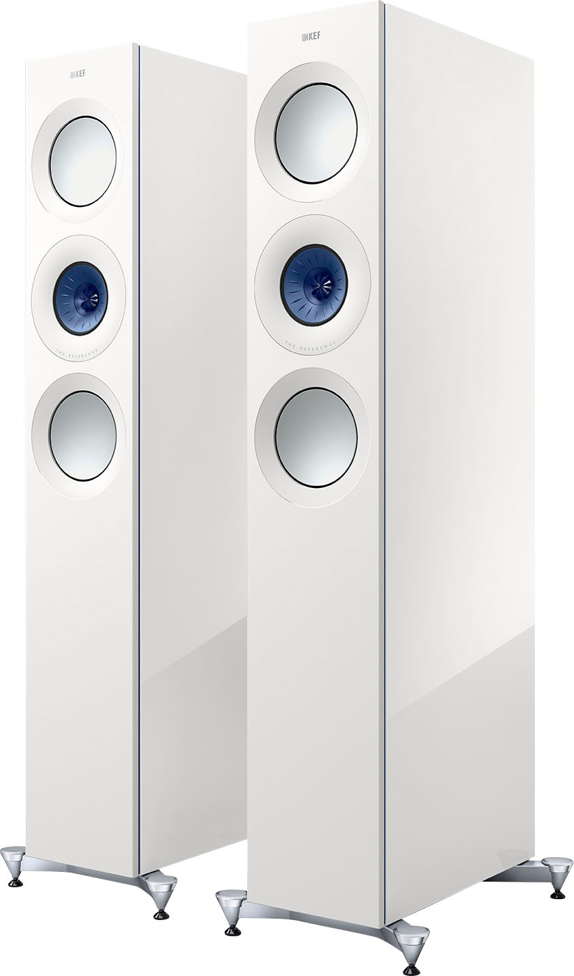 Angle View: KEF REFERENCE META - WHITE BLUE
