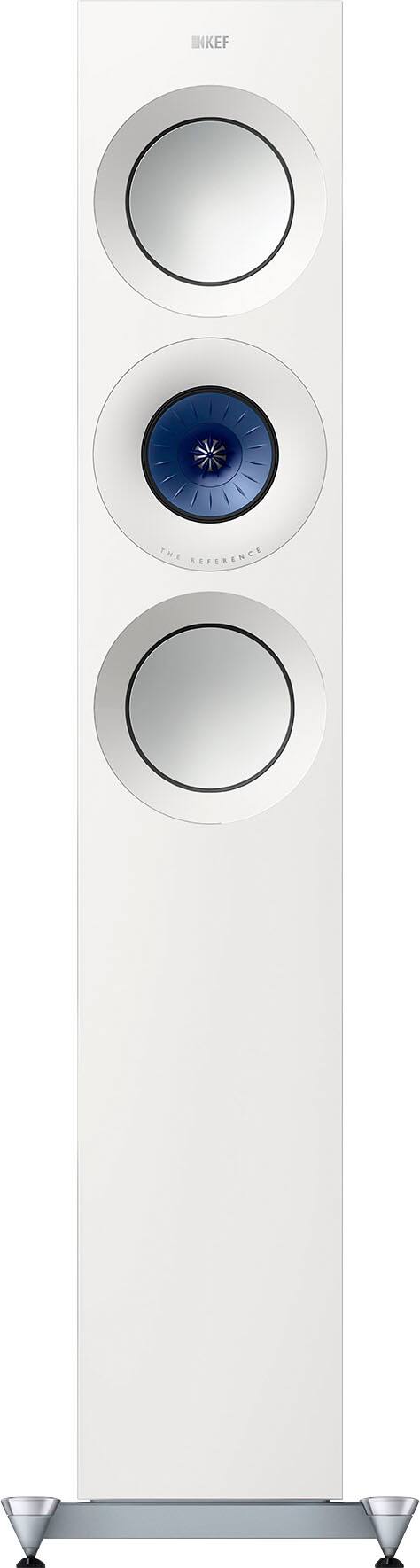 Front. KEF - KEF REFERENCE THREE META FLOORSTANDING SPEAKER (Each) - WHITE BLUE.