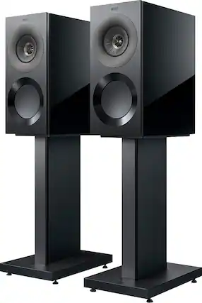 Angle. KEF - KEF REFERENCE ONE META BOOKSHLEF SPEAKER (EACH) - BLACK GREY.