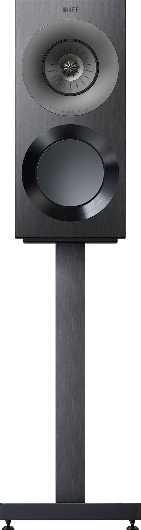 Front. KEF - KEF REFERENCE ONE META BOOKSHLEF SPEAKER (EACH) - BLACK GREY.