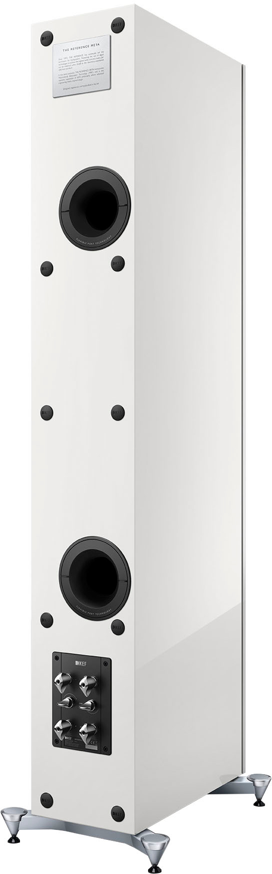 Back View: KEF REFERENCE META - WHITE BLUE