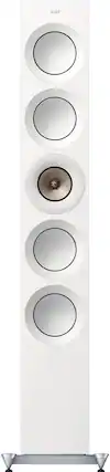 Front. KEF - KEF REFERENCE FIVE META FLOORSTANDING SPEAKER (Each) - WHITE.