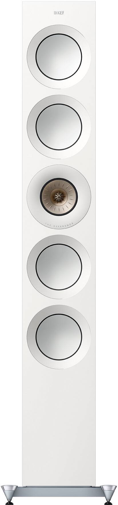 Front. KEF - KEF REFERENCE FIVE META FLOORSTANDING SPEAKER (Each) - WHITE.