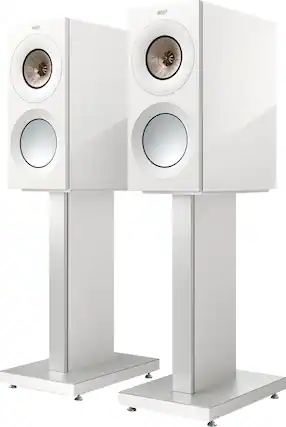 Angle. KEF - KEF REFERENCE ONE META BOOKSHLEF SPEAKER (EACH) - WHITE.