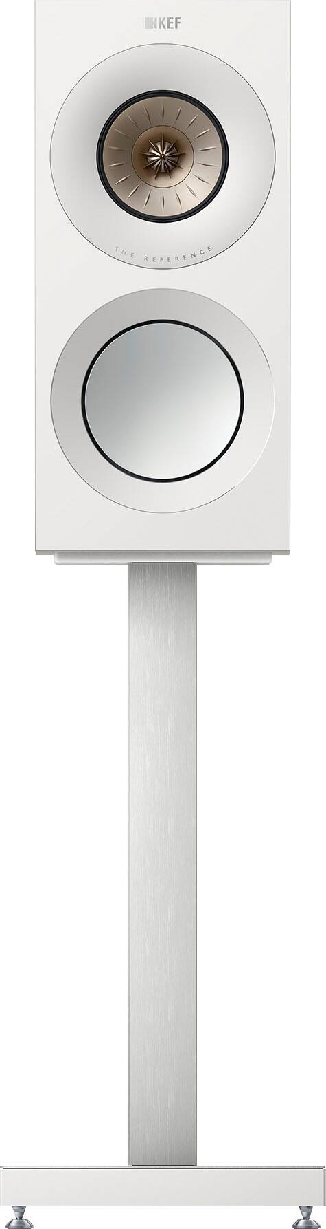 Front. KEF - KEF REFERENCE ONE META BOOKSHLEF SPEAKER (EACH) - WHITE.