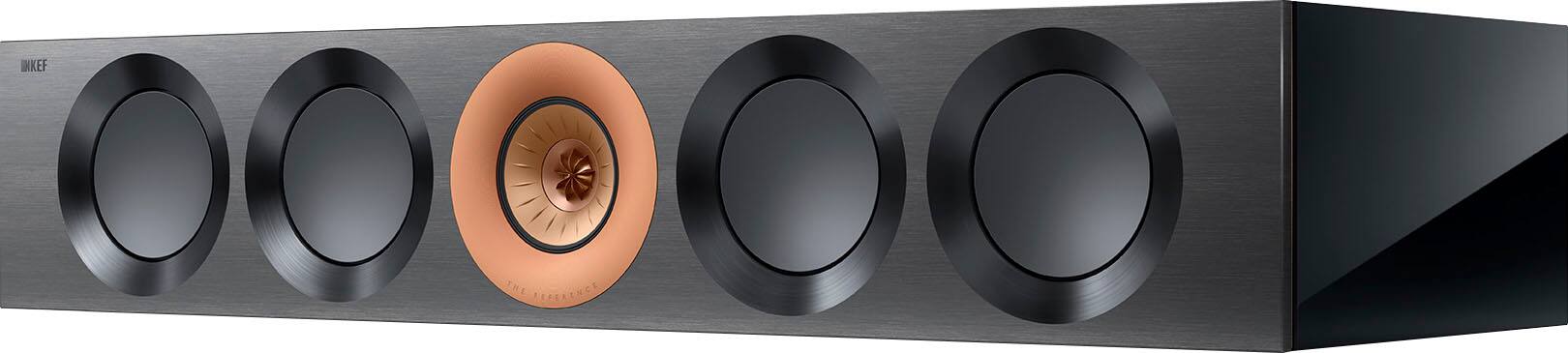 Angle. KEF - KEF REFERENCE FOUR META CENTER SPEAKER (Each) - BLACK COPPER.