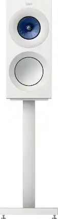 Front. KEF - S1-RF1 Floor Stand - White.