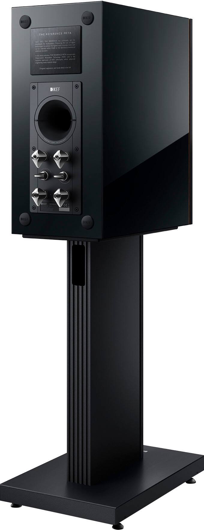 Back. KEF - S1-RF1 Floor Stand - Black.