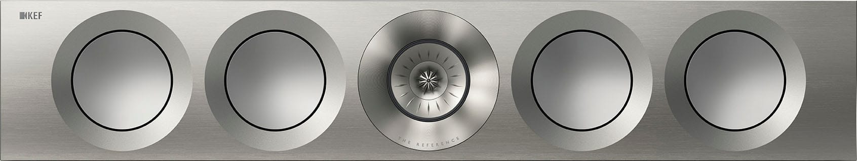 KEF - REFERENCE FOUR META LCR SPEAKER (EACH) - SILVER SATIN WALNUT - Front_Zoom