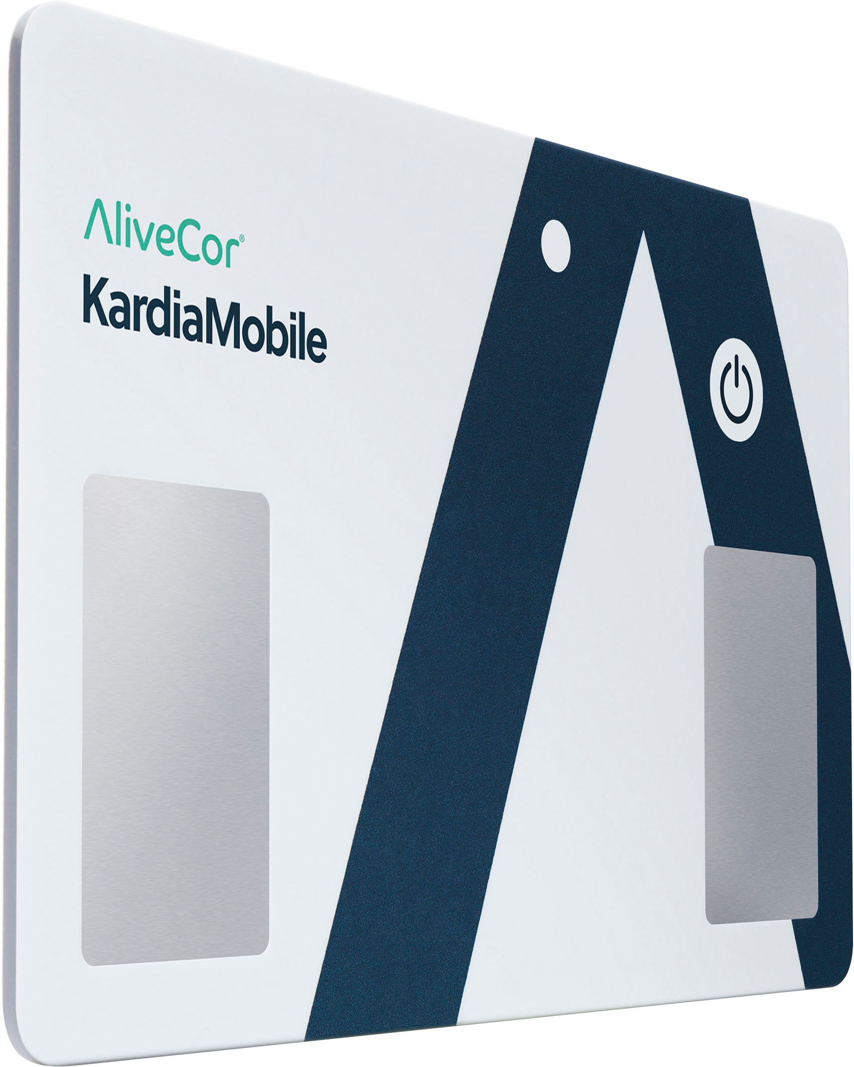 Angle View: AliveCor - KardiaMobile Card Personal EKG - white