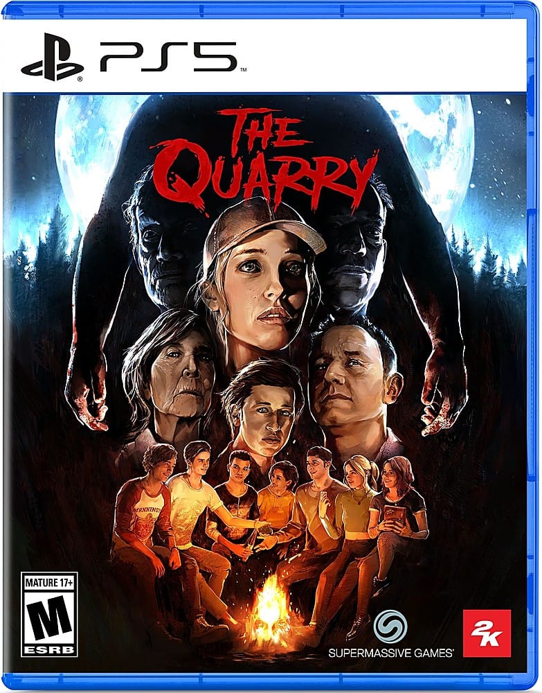 C PS5 Th THE QUARRY MANNINE MATURE 17+ M ESRB 2 SUPERMASSIVE GAMES