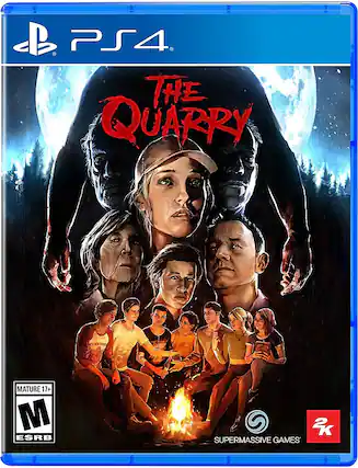 "The Quarry" is a PlayStation 4 game that has a mature rating of 17+ due to its violent and intense content. It is developed by Supermassive Games. - M (Mature 17+)