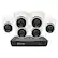 Left. Swann - Home 8-Channel, 8-Camera Indoor/Outdoor 1080p 1TB DVR Security Surveillance System - White.