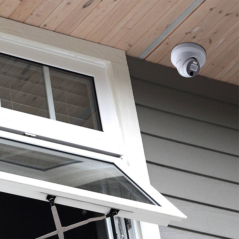 Alt View 11. Swann - Professional Indoor/Outdoor PoE Wired 12MP UHD NVR Add-On Home Security Dome Camera - White.