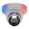 Front. Swann - Professional Indoor/Outdoor PoE Wired 12MP UHD NVR Add-On Home Security Dome Camera - White.