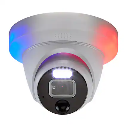 Front. Swann - Professional Indoor/Outdoor PoE Wired 12MP UHD NVR Add-On Home Security Dome Camera - White.
