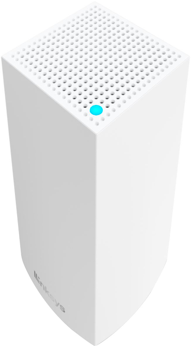 Left View: Motorola - AX1800 Mesh WiFi Router/Extender - 1 pack - White