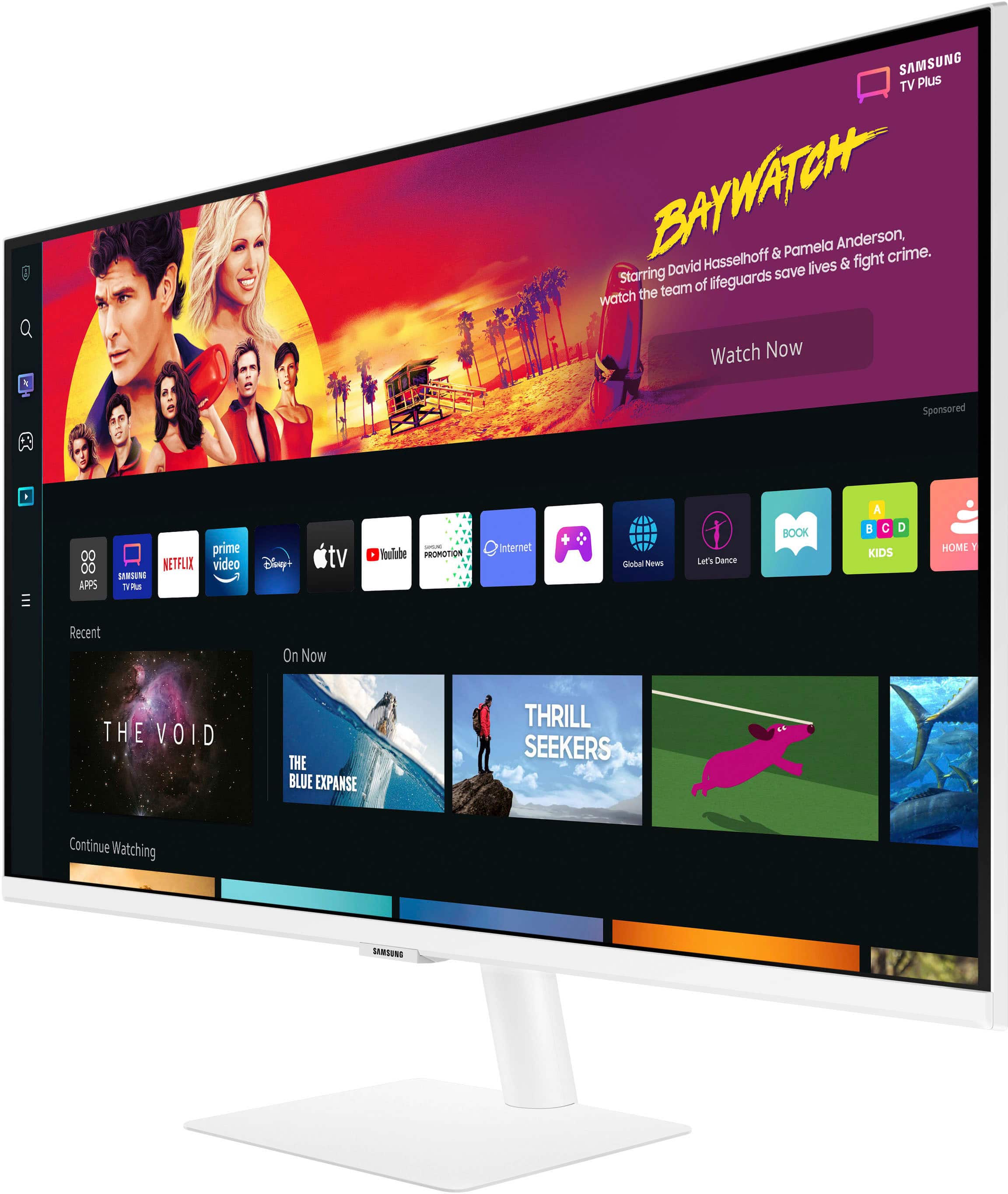 Alt View 11. Samsung - 32" M70B 4K USB-C Smart Monitor & Streaming TV - White.